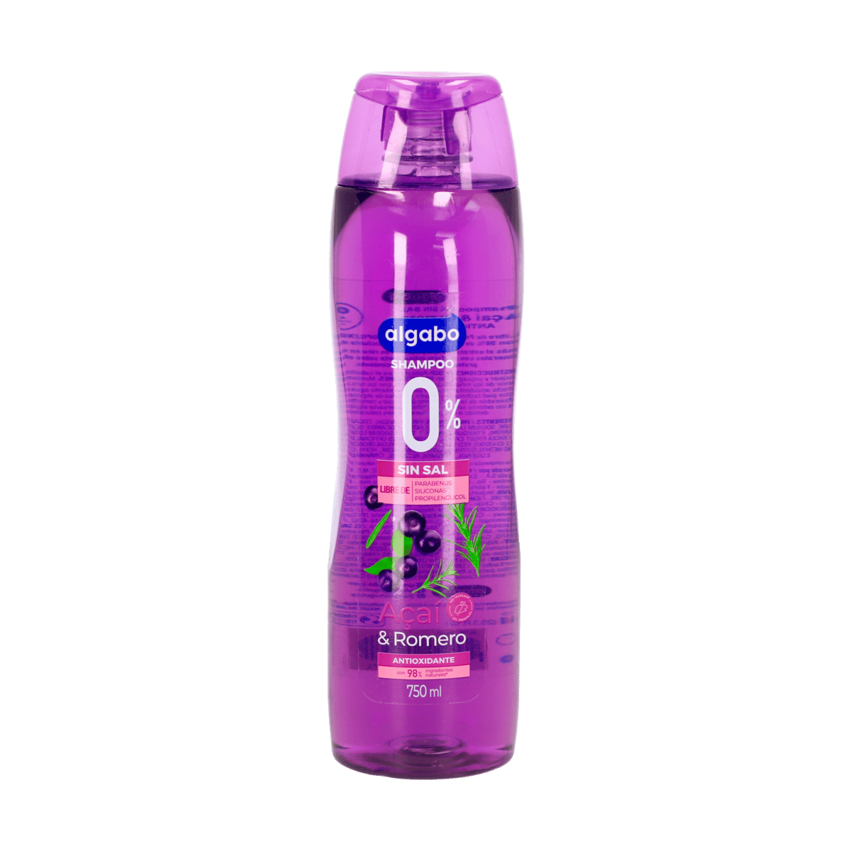 Shampoo Algabo Antioxidante Acai & Romero 750ml