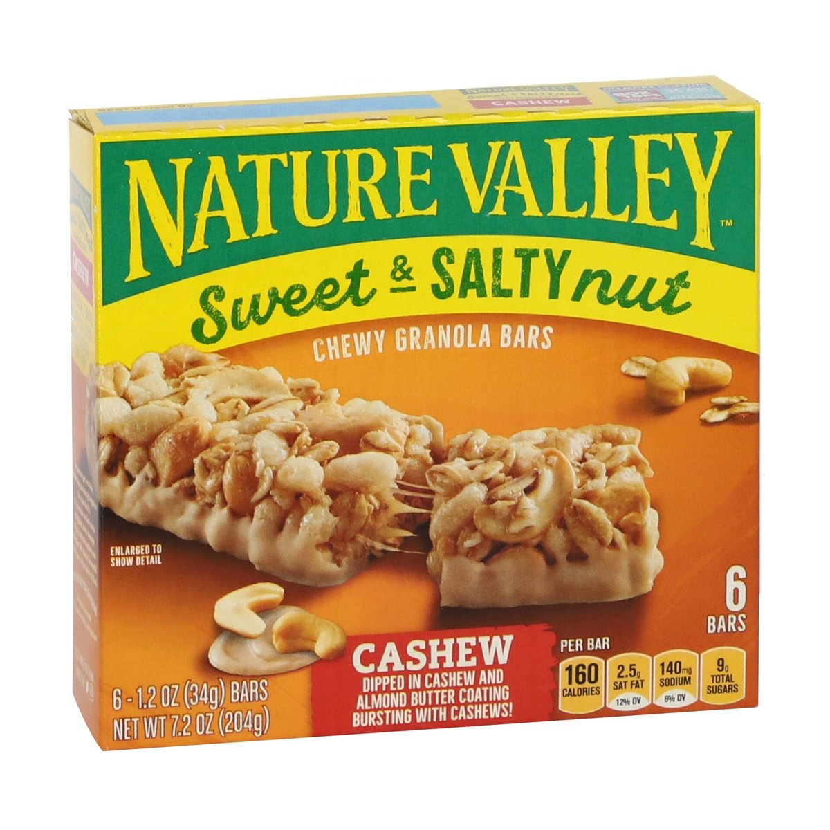 Barras De Granola Nature Valley Dulces y Saladas de Anacardo 6 Barras