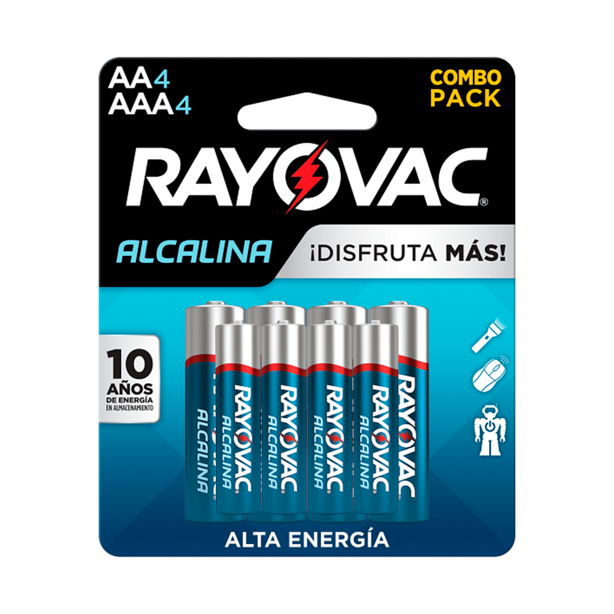 Pilas Alcalinas Rayovac AA4/AAA4 