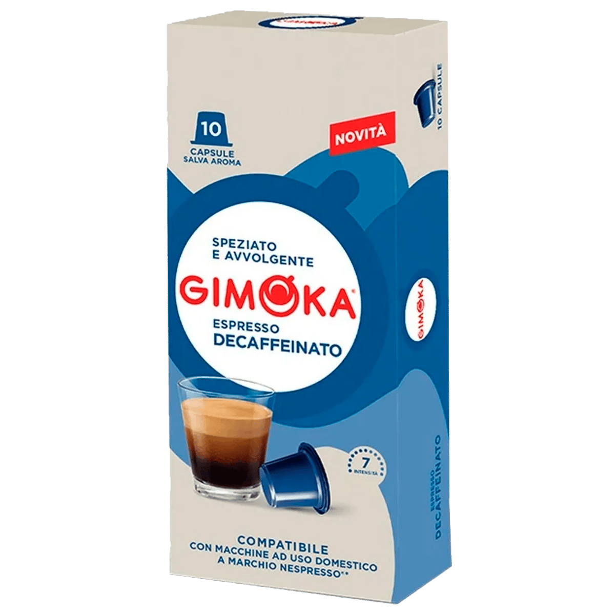 Cápsulas de Espresso Descafeinado Gimoka 20 Unidades