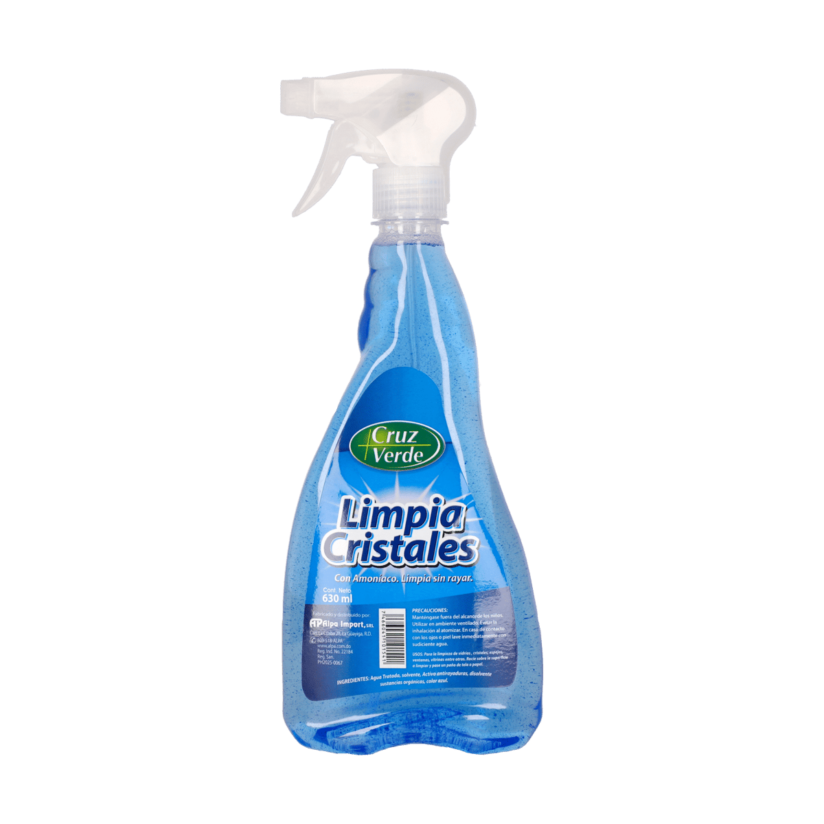 Limpiador de Cristales Cruz Verde 630 ml 