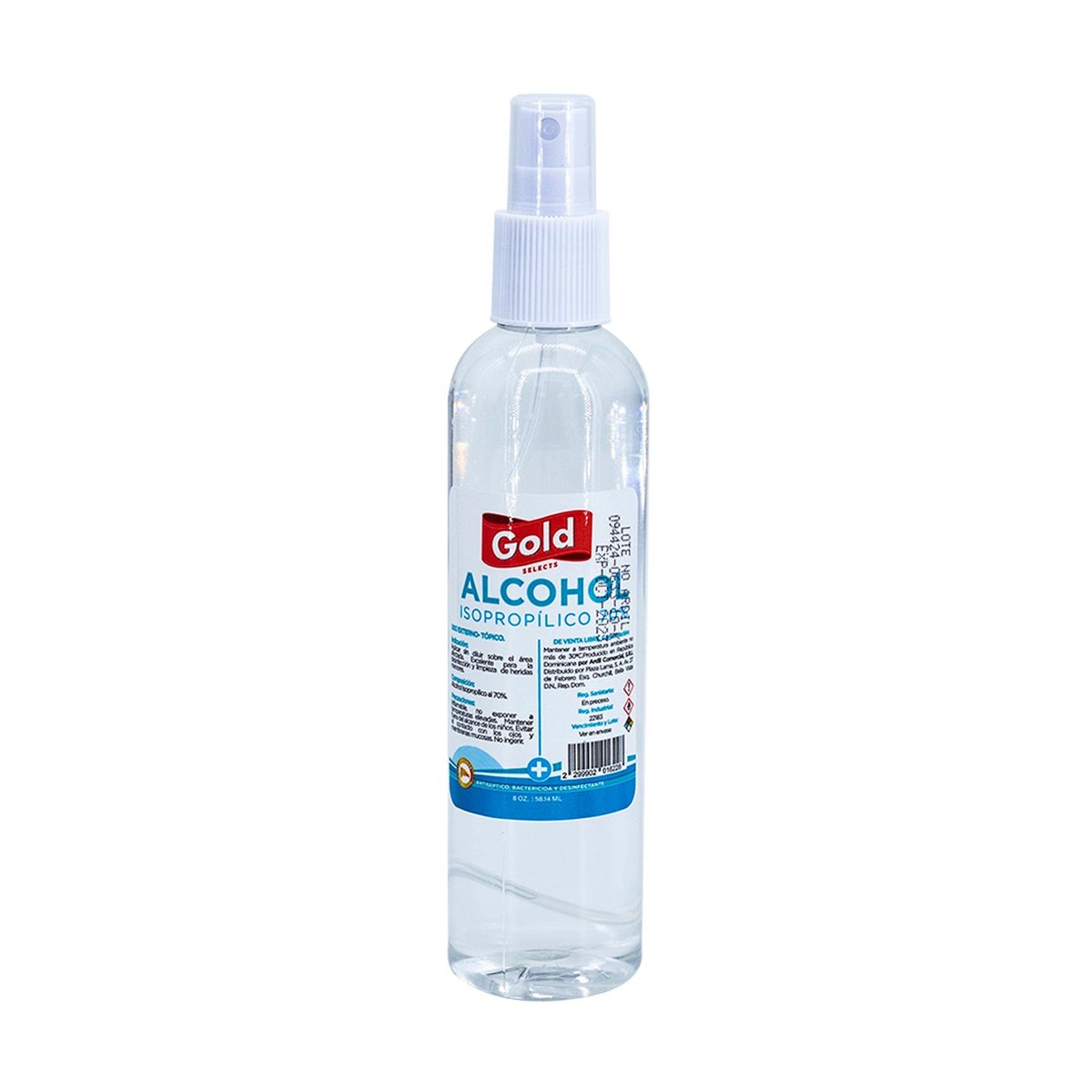 Gold Alcohol Isopropílico 8 Oz