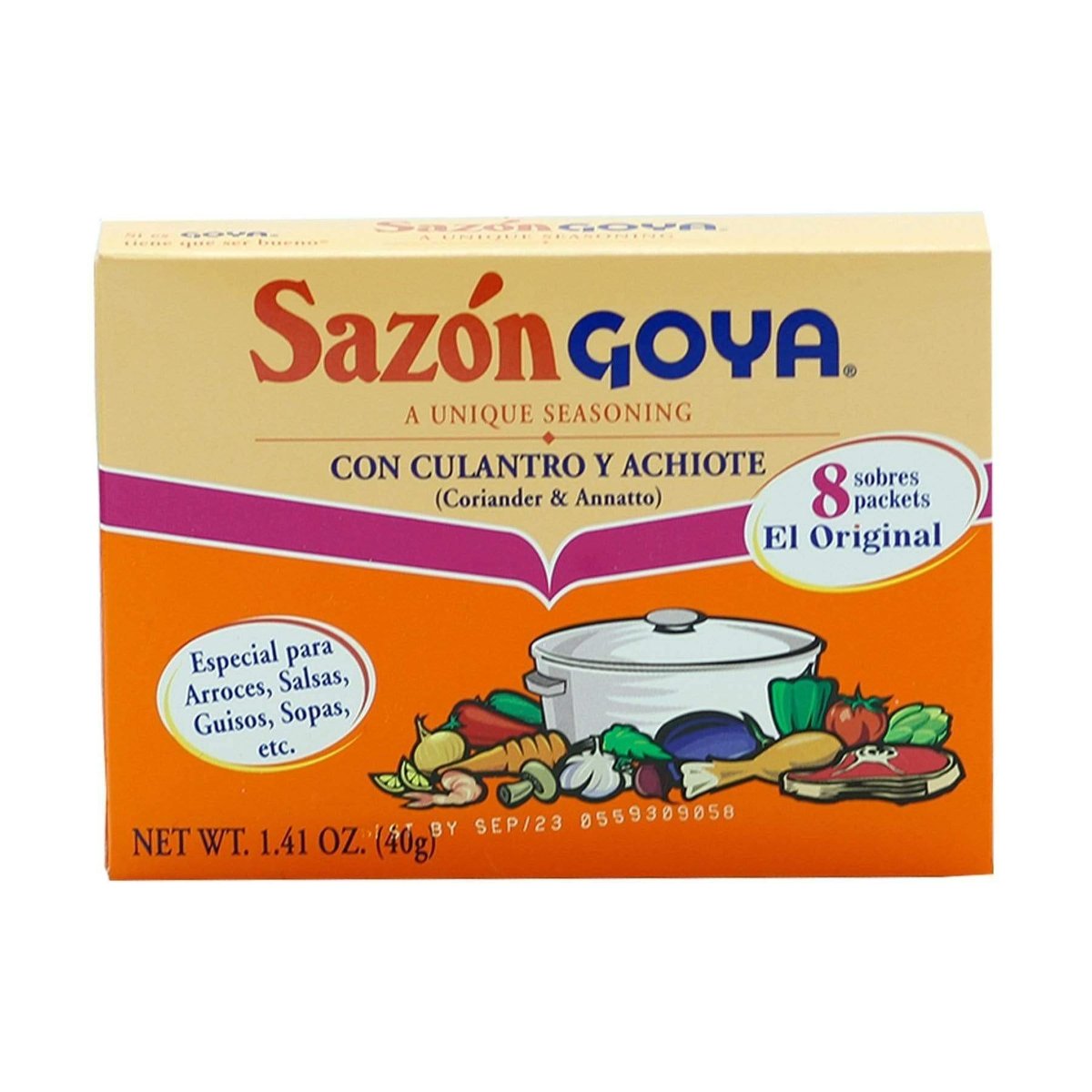 Sazón Culantro y Achiote Goya 40 g