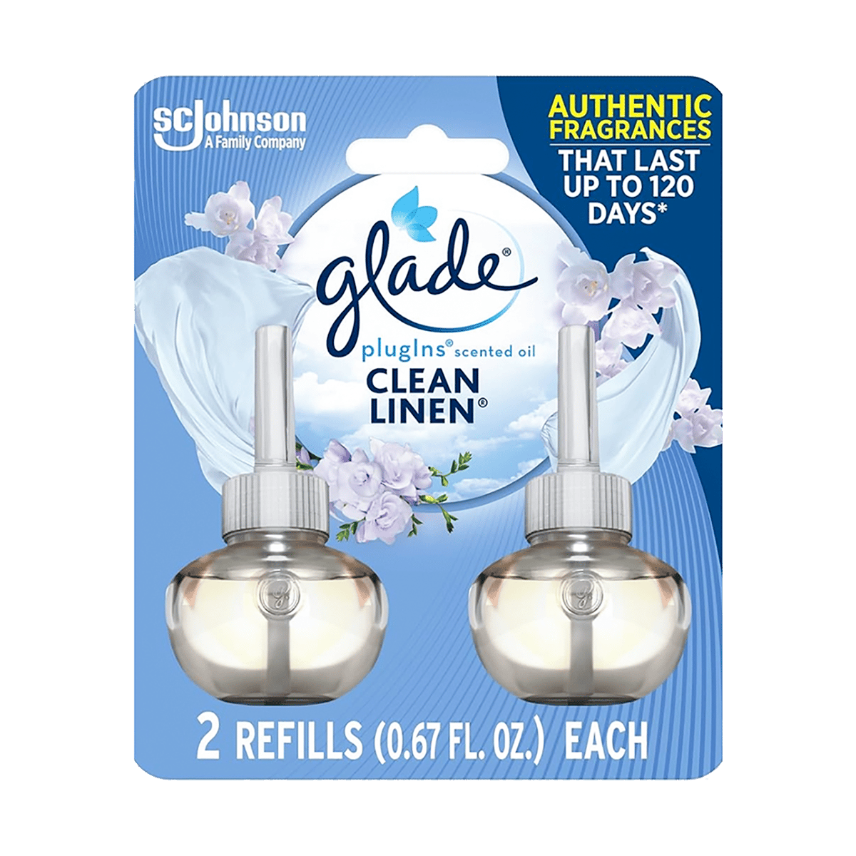 Repuestos Para Ambientador Clean Linen glade 2 Und 1.34 oz