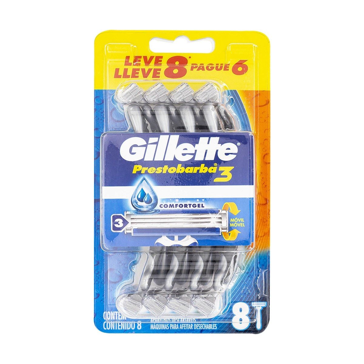 Rasuradora Gillette Prestobarba3 8 Und