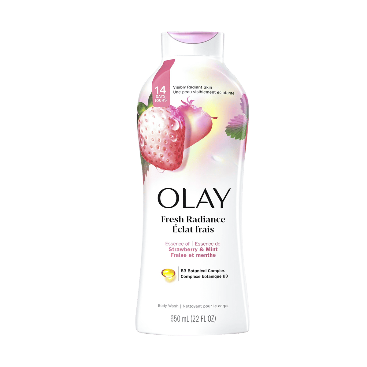 Gel De Baño OLAY Esencia De Fresa Y Menta 22 oz