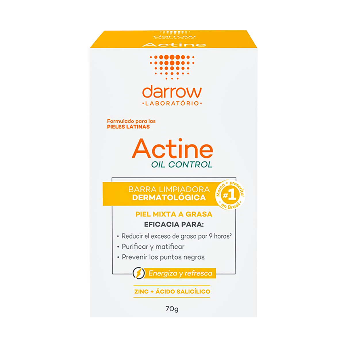 Jabón en Barra Dermatológico Darrow Actine Oil Control 70 g