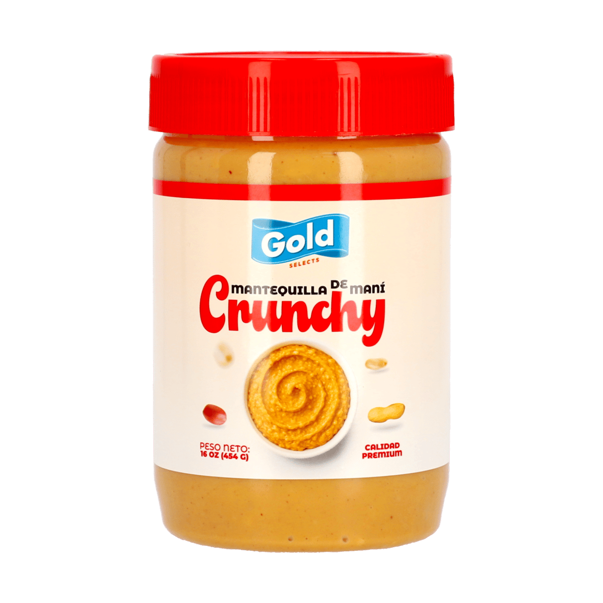 Gold Mantequilla De Maní Crunchy 16oz