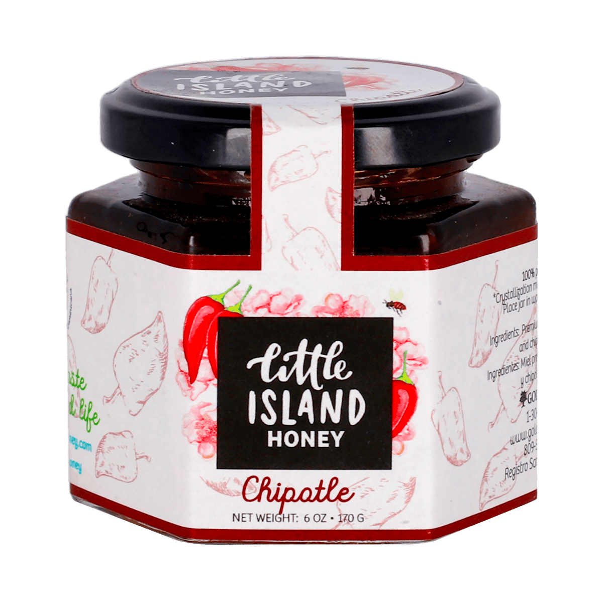 Miel Infusionada Chipotle Little Island 6 oz