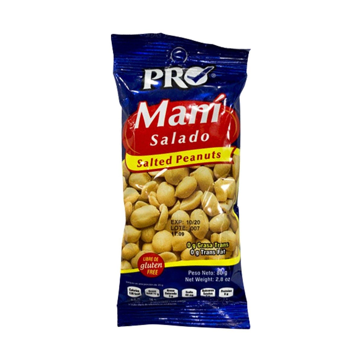 Maní Salado Pro 80 g