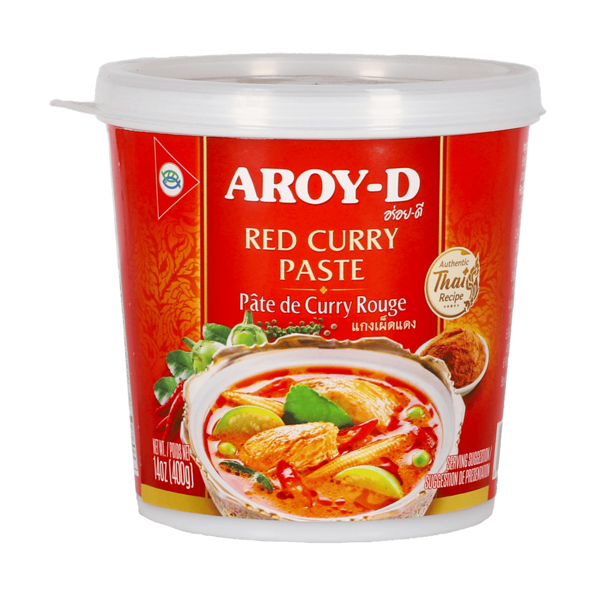 Pasta de Curry Rojo Aroy-D 400 g