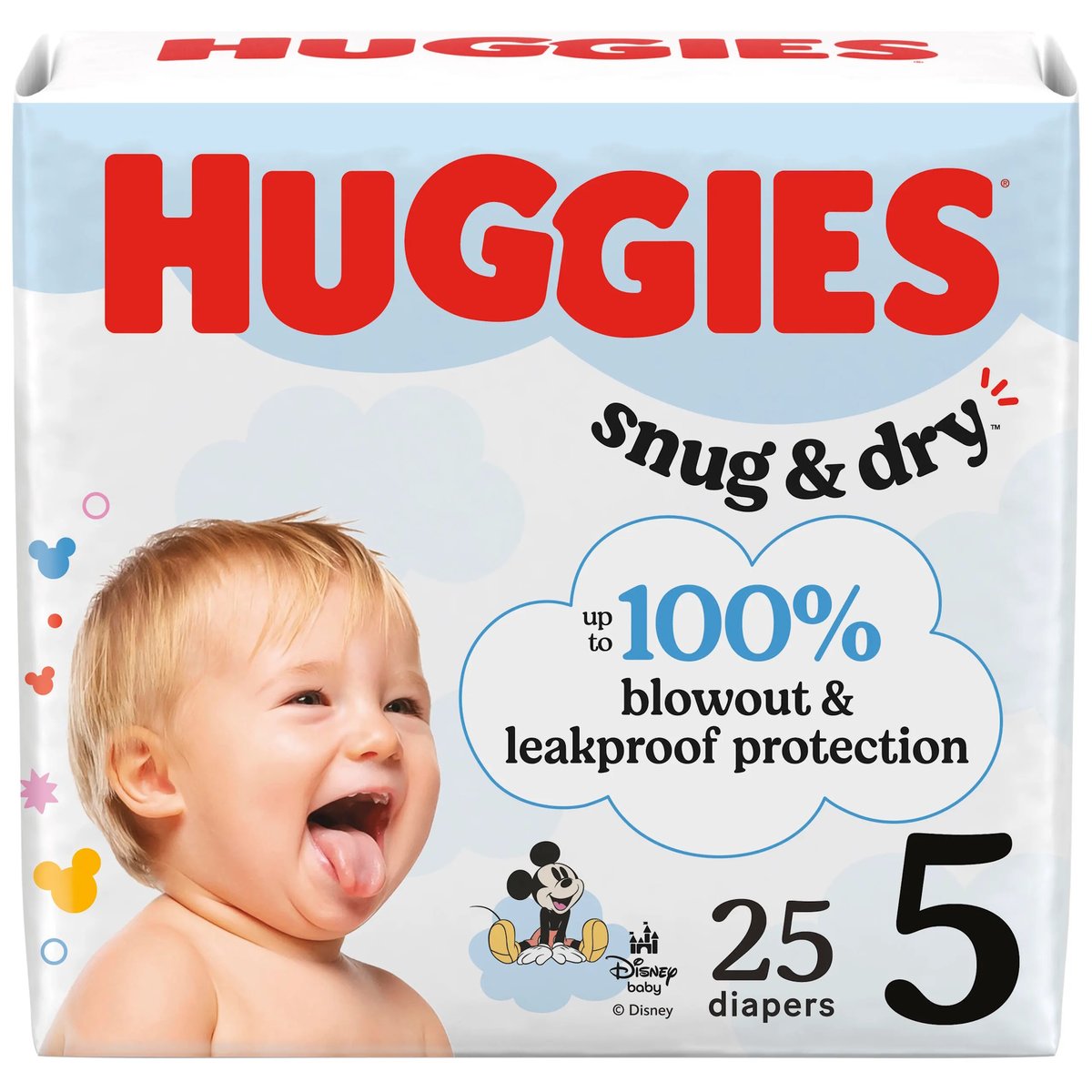Pañales Huggies Snug & Dry Etapa 5 - 25 Unidades