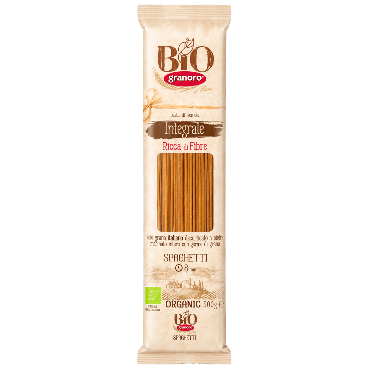 Spaghetti Integral Orgánico Granoro Bio 500 g