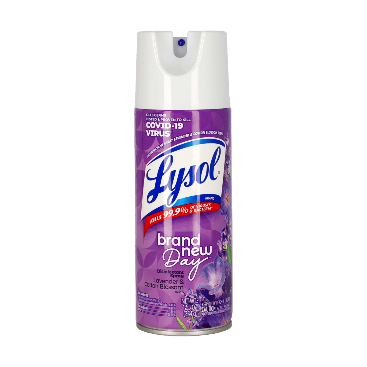Desinfectante Lysol Spray Lavanda y Flor de Algodón 12.5 oz 