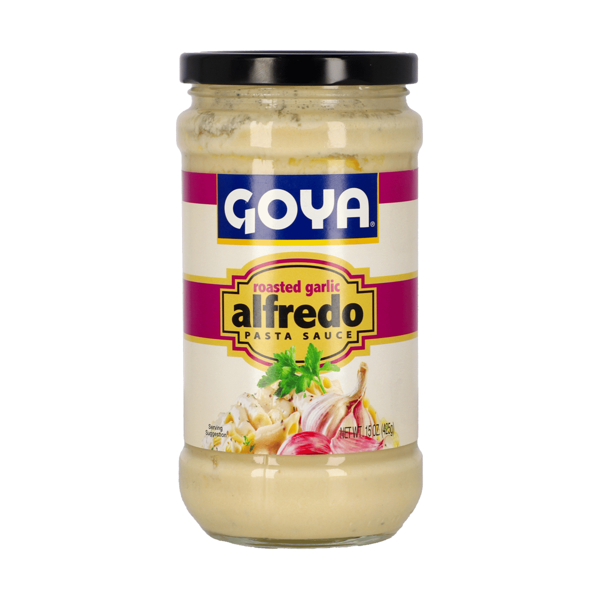 Salsa Alfredo Goya con Ajo 15 oz