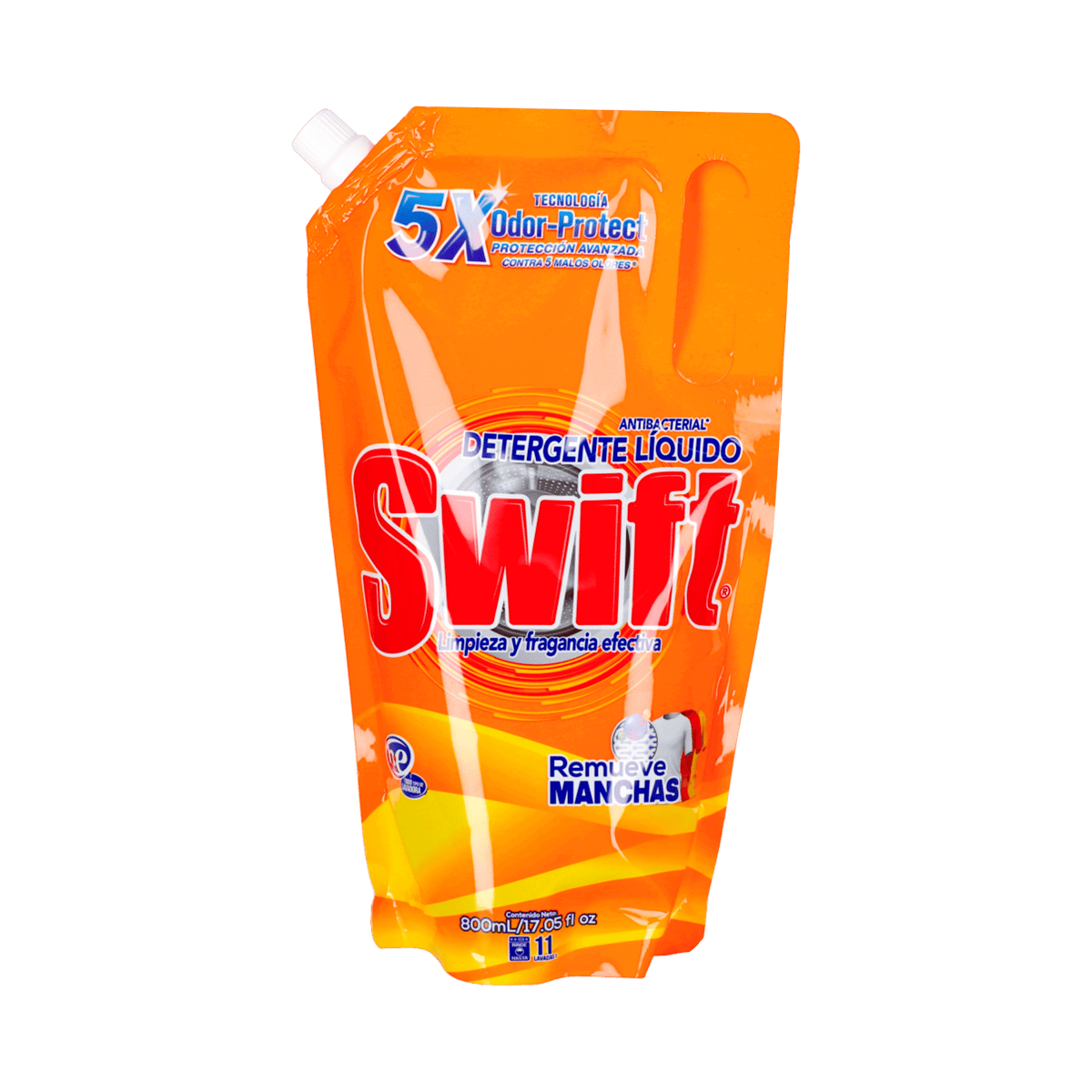 Detergente Líquido Swift Antibacterial Original – Pack 12 × 800 mL