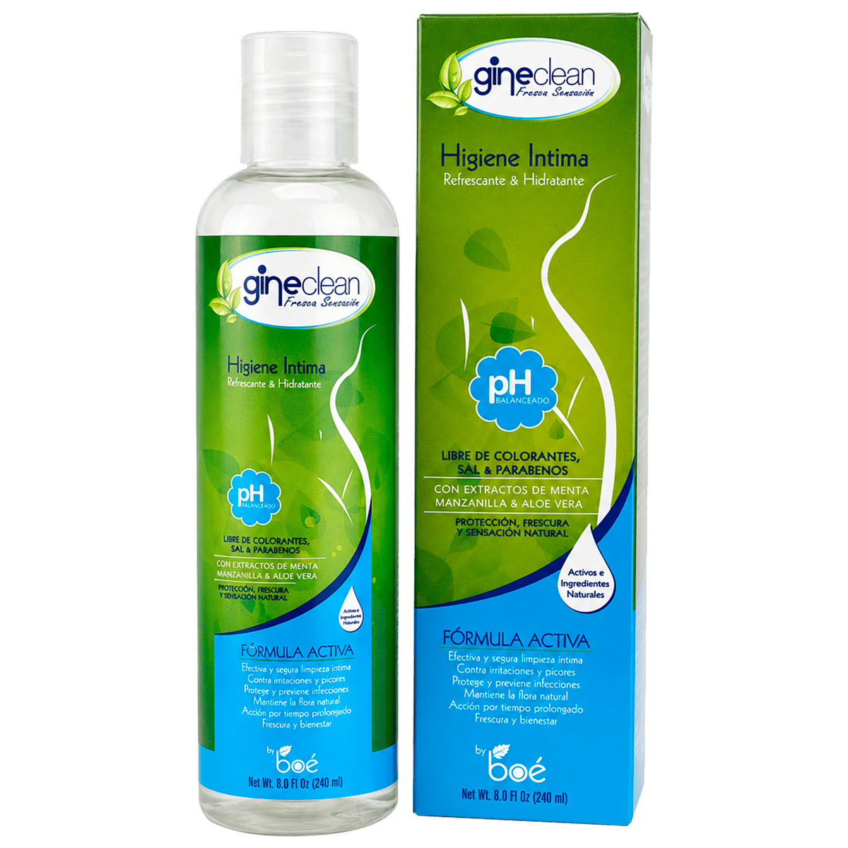 Jabón Líquido para Higiene Íntima Femenina Gineclean Refrescante e Hidratante 240 ml