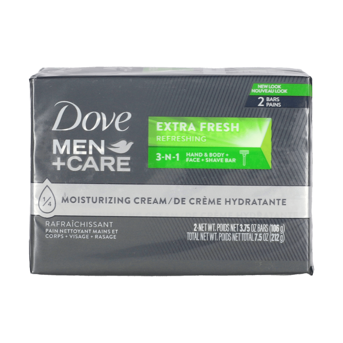 Jabón Dove Men + Care Extra Fresco 2 uds 