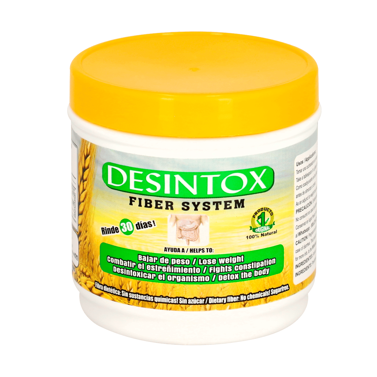 Fibra Dietética Desintox Fiber System Sabor Natural 8 oz