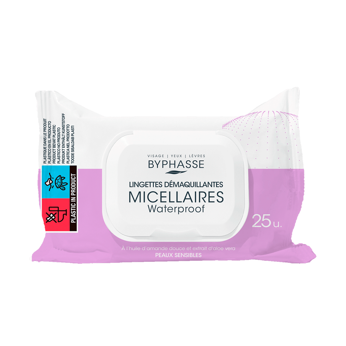 Toallitas Desmaquillantes Byphasse Micelares Waterproof 25 Unidades