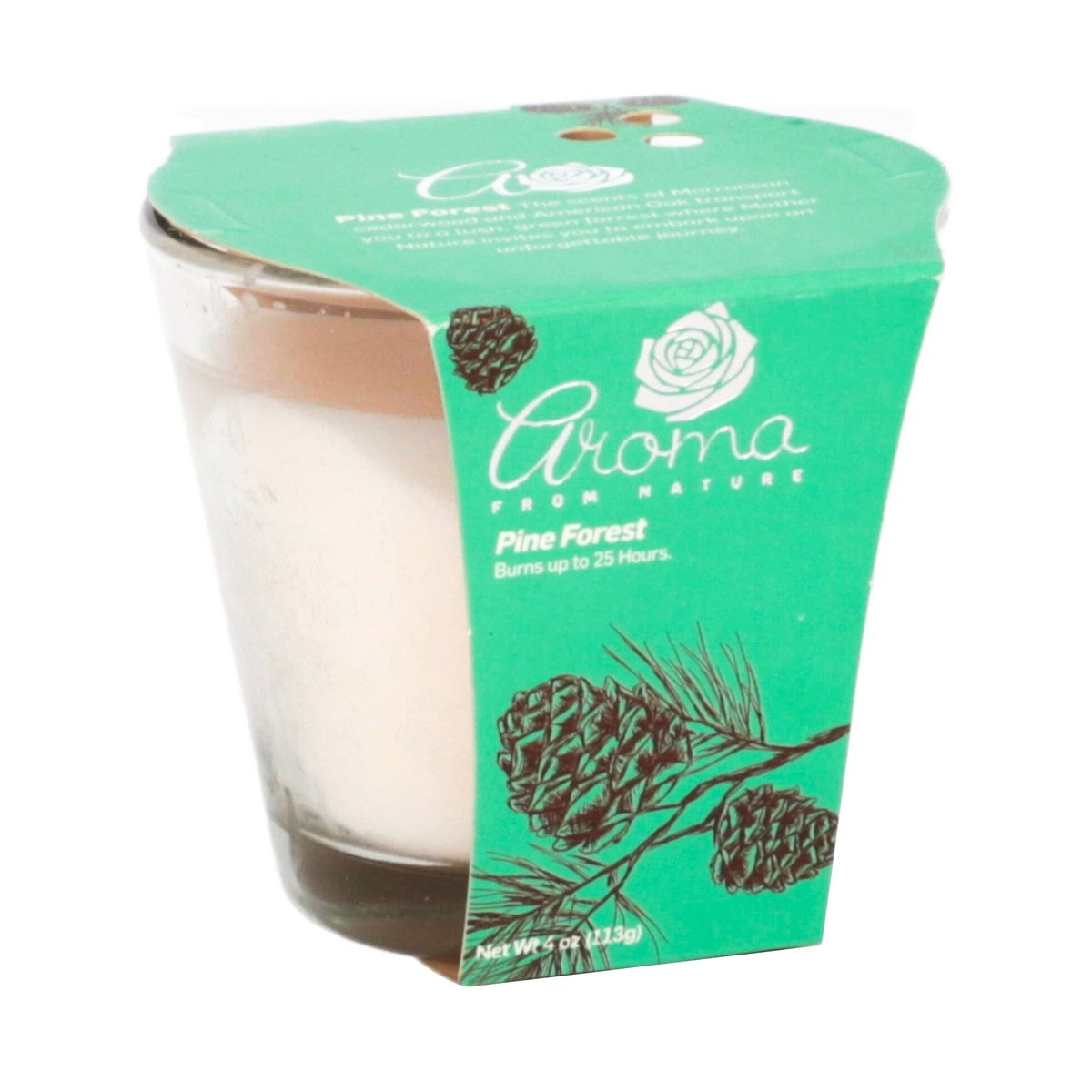 Velas Aromatica Pine Forest 25 Horas 4oz