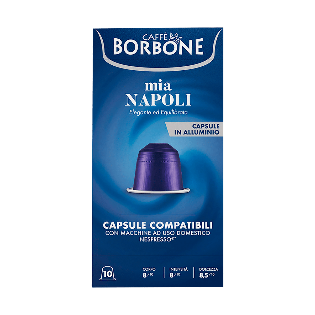 Capsulas De Café Mia Napoli De Aluminio Compatibles Con Nespresso 10 uds 