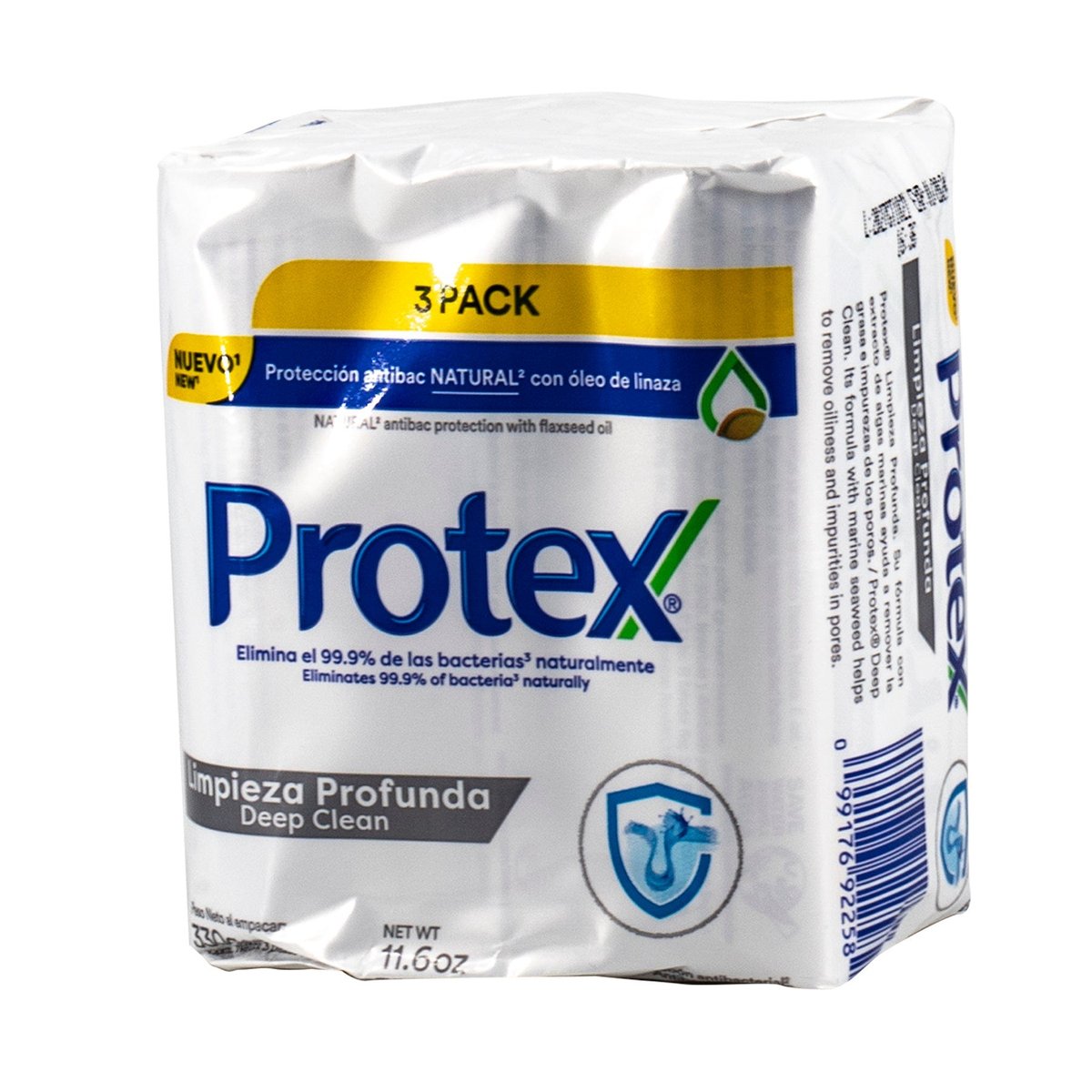 Jabón En Barra Protex Limpieza Profunda 3 Pack 110 g