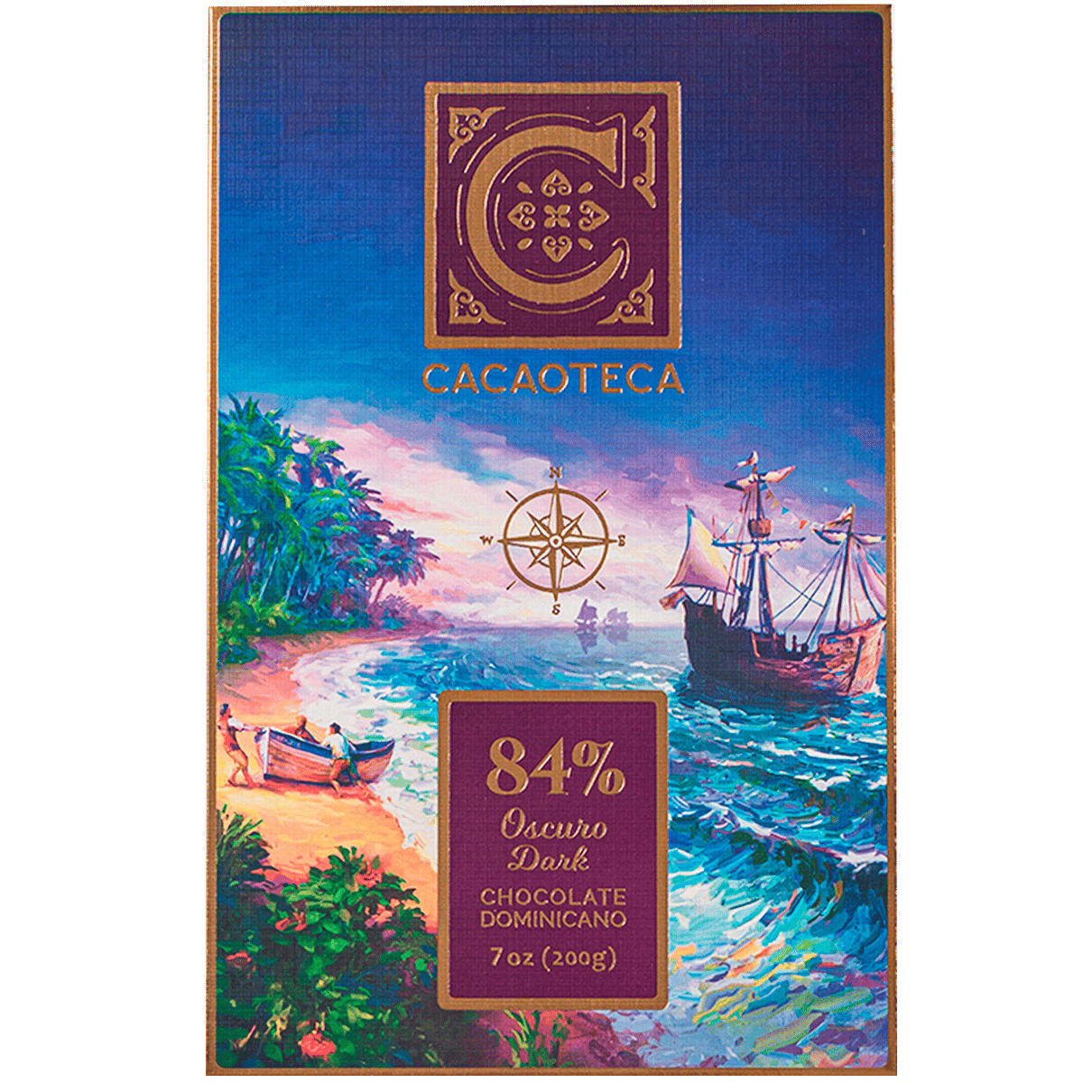 Chocolate Oscuro Dominicano Cacaoteca 84% Cacao 7 oz