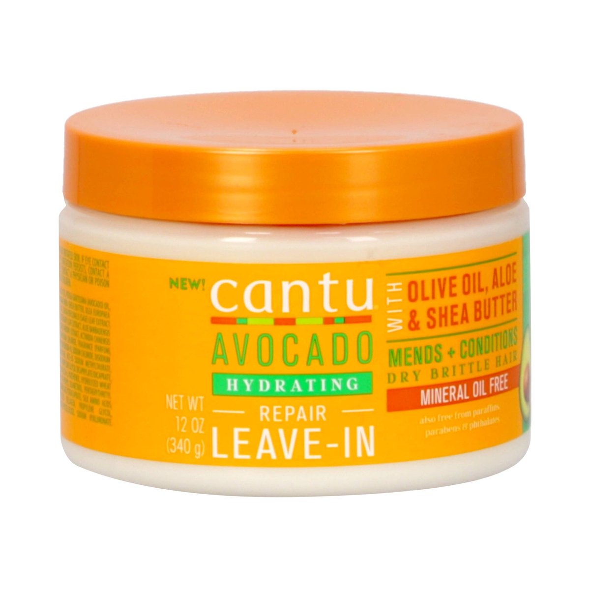 Leave-In Reparadora Acondicionadora sin Enjuague Hidratante con Aceite de Oliva aloe y Manteca de Karité Cantu 340g