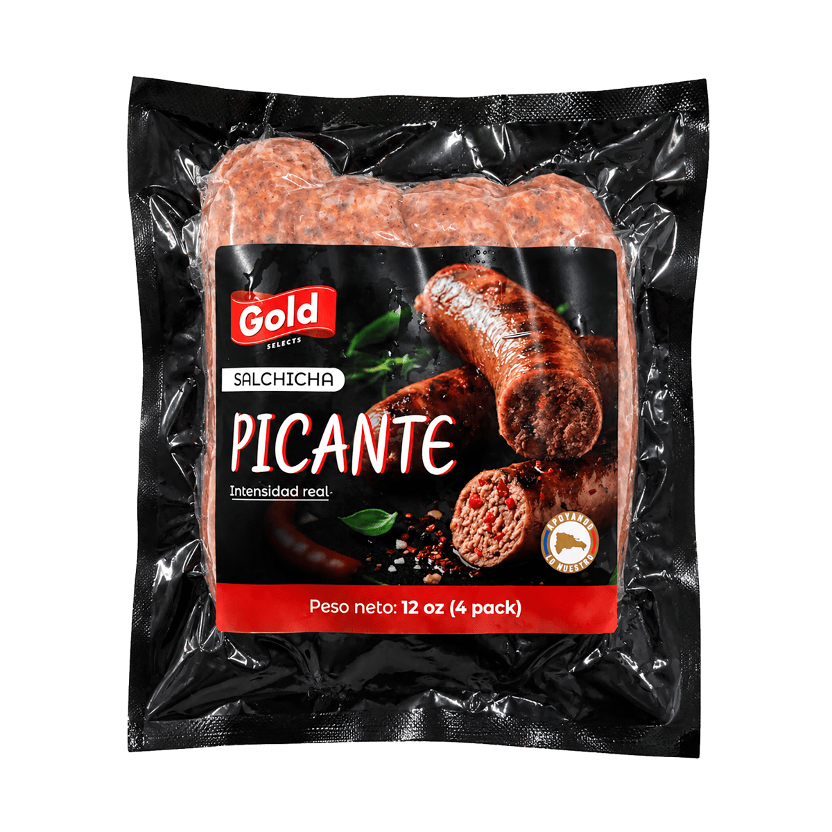 Salchicha Picante Gold 4 Unidades 12 oz (340 g)