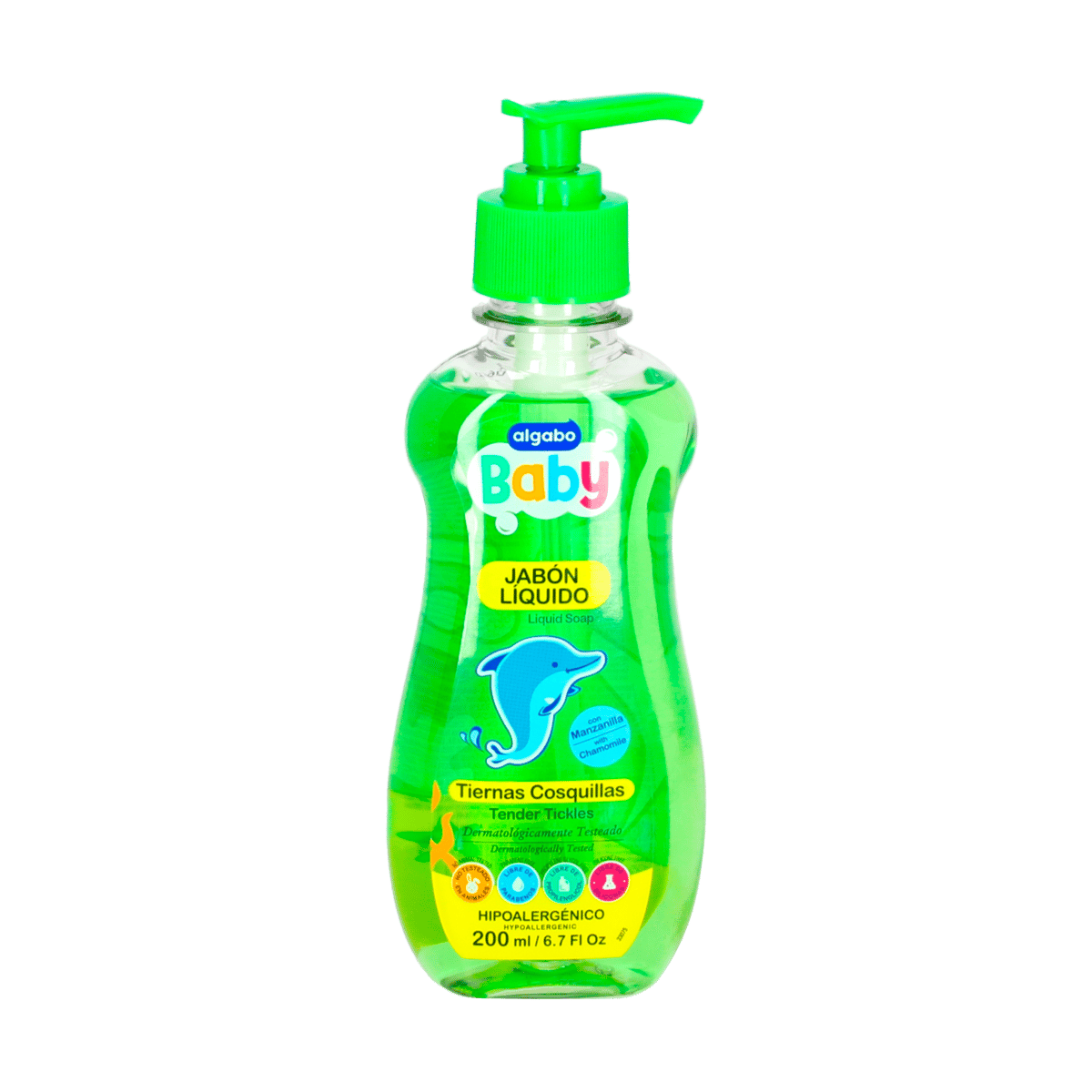 Jabón Liquido Algabo Baby Tiernas Cosquillas 200ml