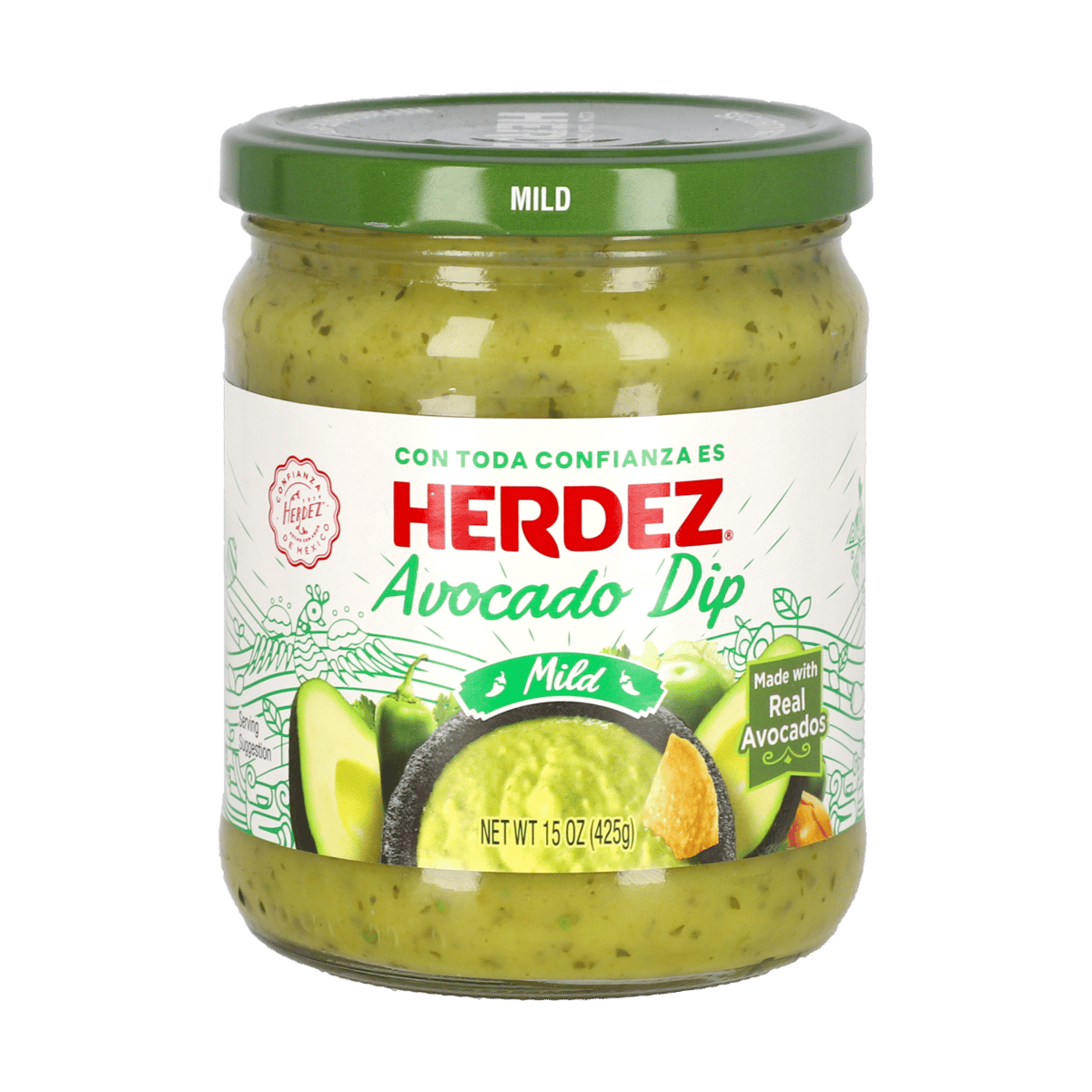 Avocado Dip Mild Herdez 425 g