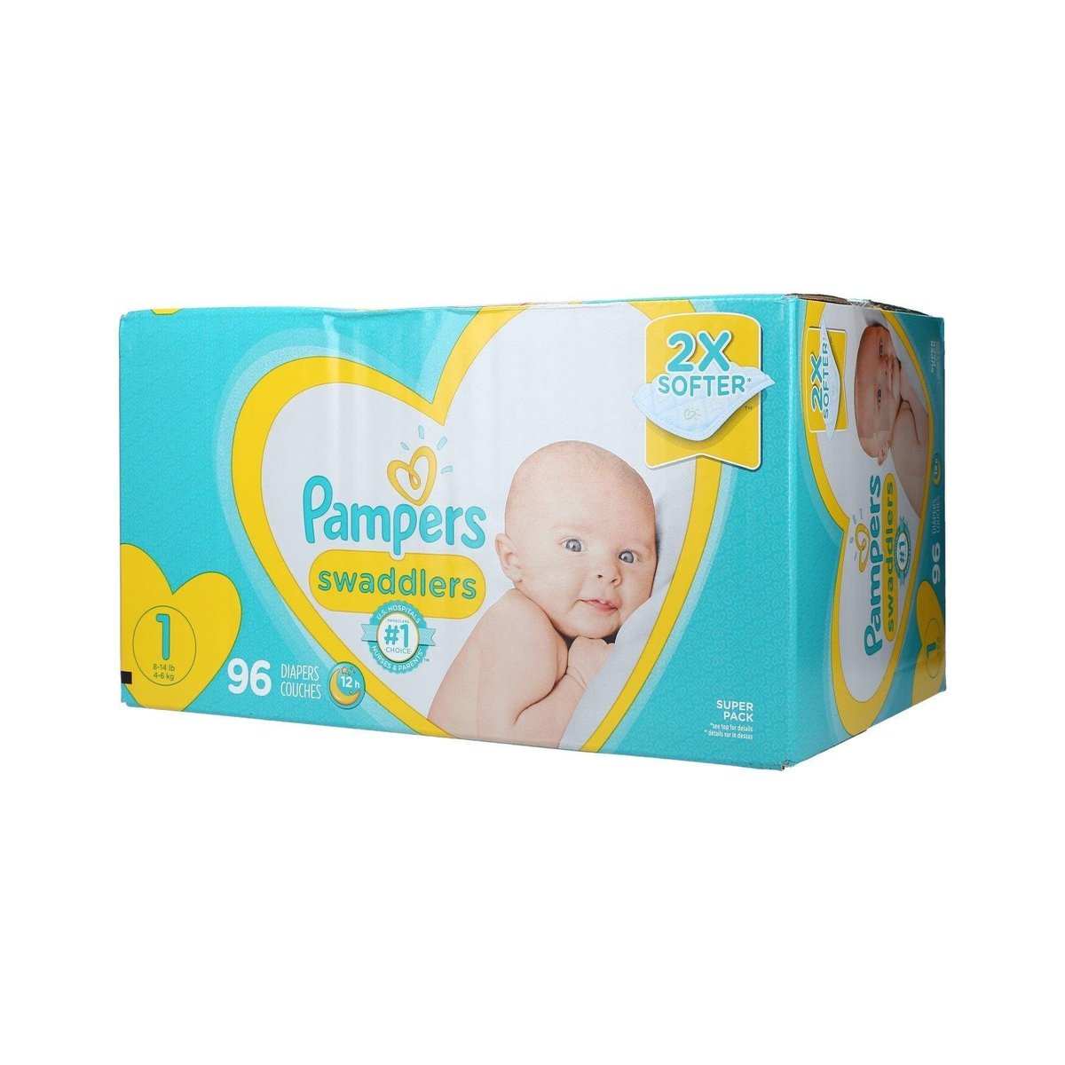 Pañales Desechables Pampers Swaddlers N°1 96 uds