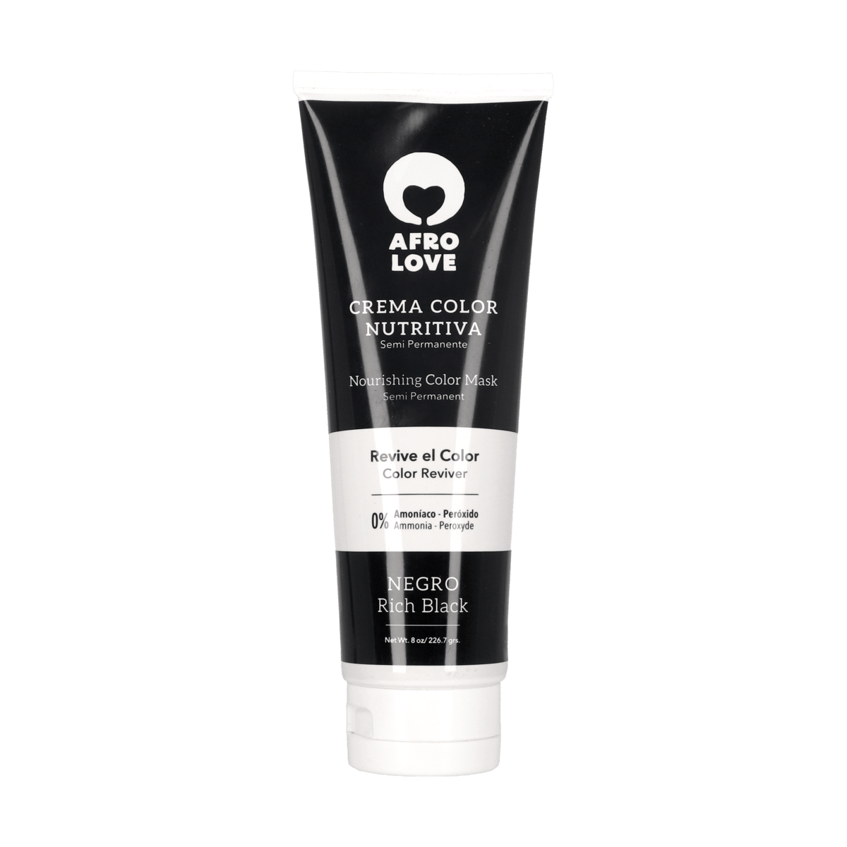 Crema Color Negro Nutritiva Afro Love 8 oz 