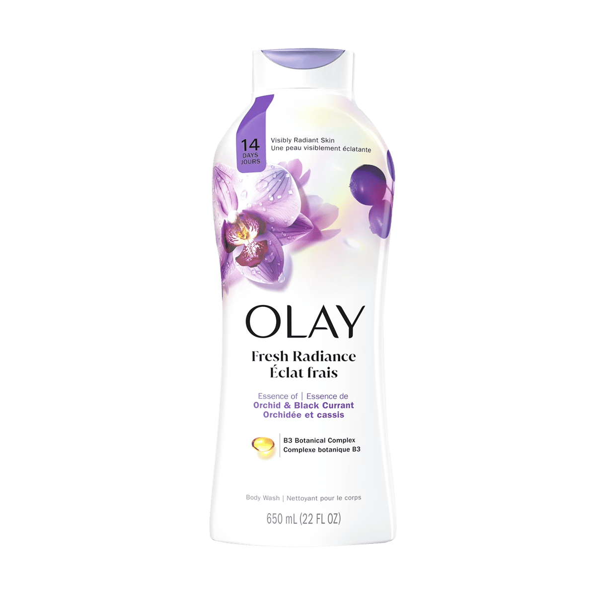 Gel De Baño OLAY Esencia De Orquídea Y Grosella Negra 22 oz