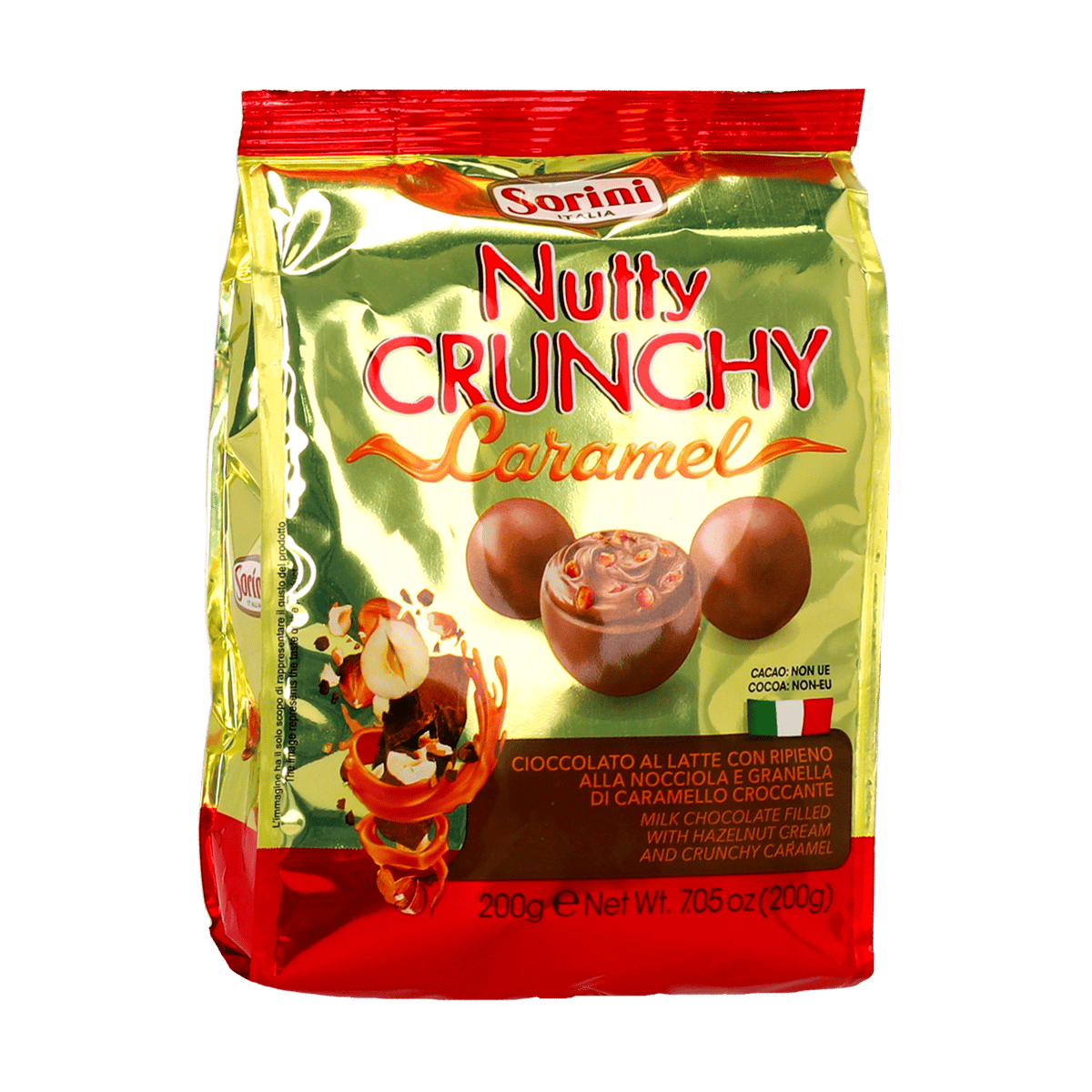 Chocolates Sorini Nutty Crunchy Caramel 200 Gramos