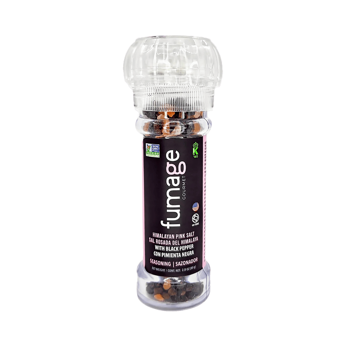 Sal Rosada Del Himalaya Con Pimienta Negra Fumage 80 g