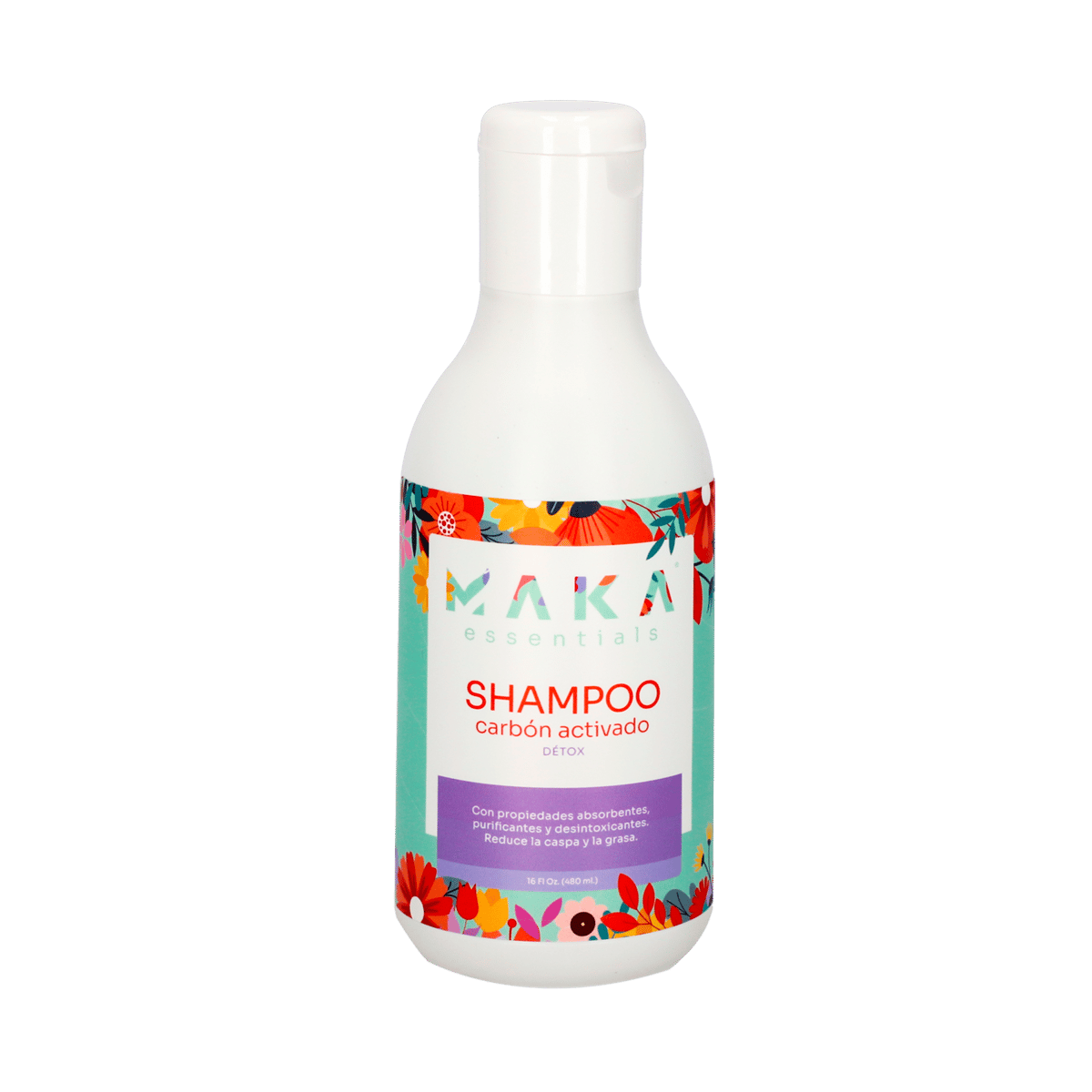 Shampoo Carbón Activado Maka 16 Oz