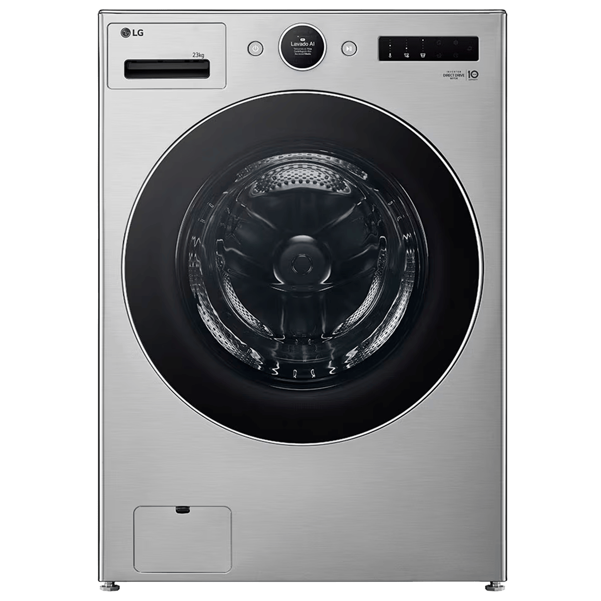 LG Lavadora Automática de Carga Frontal AI DD 23 kg WM23BFXS6 Silver