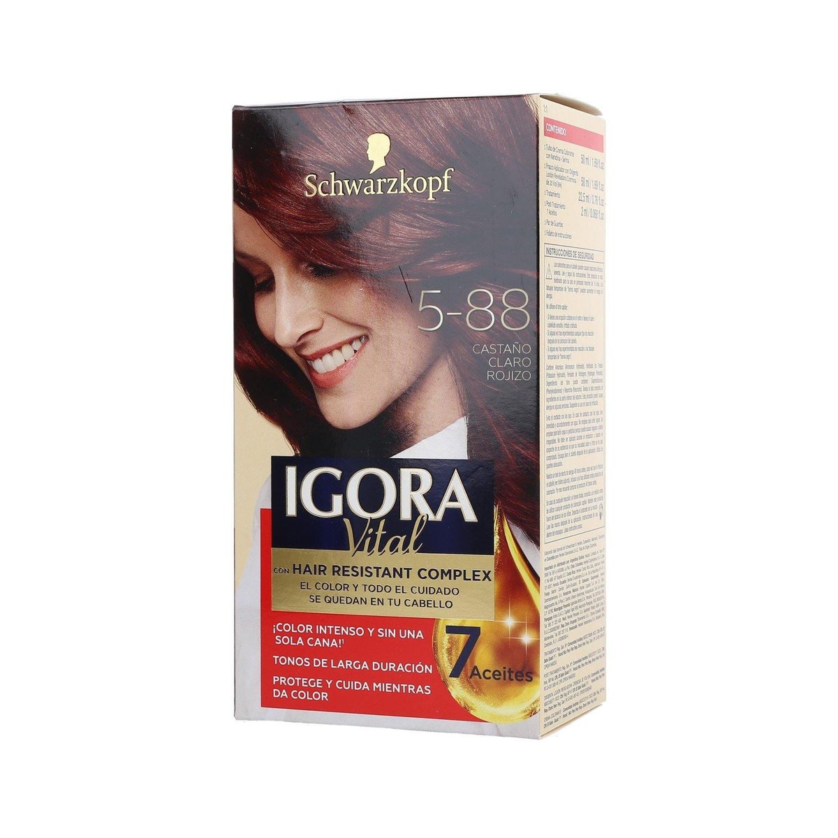 Tinte Igora Vital Castaño Claro Rojizo Noº 5-88
