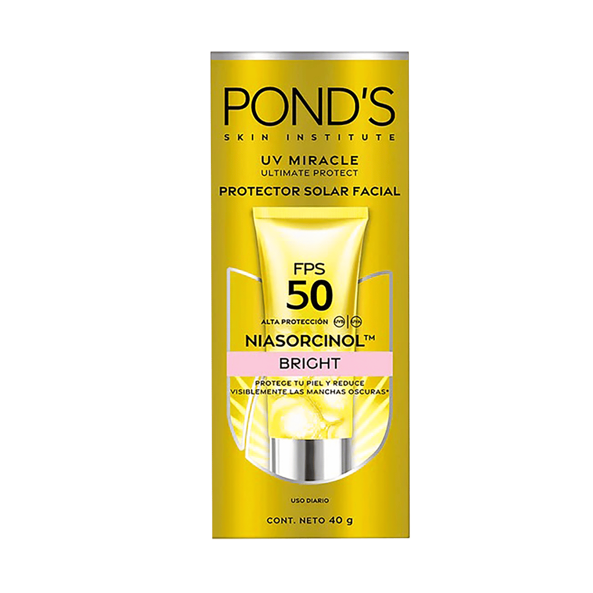 Protector Solar Facial SPF 50 Pond’s Bright 40 g