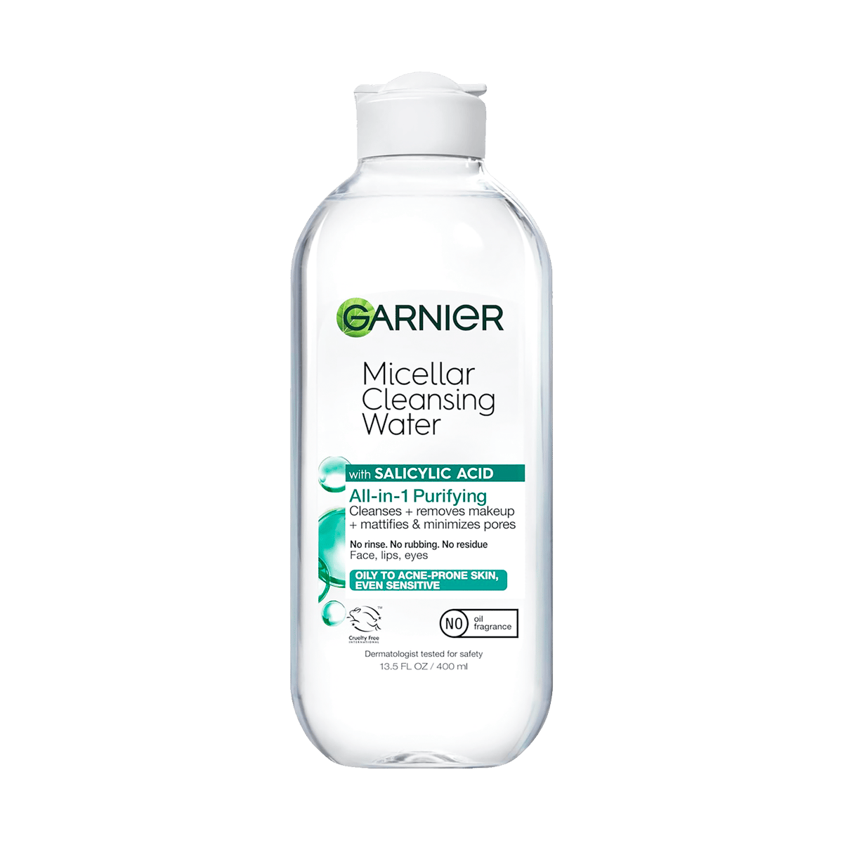 Agua Micelar Garnier Skin Active Con Ácido Salicílico 400 ml 