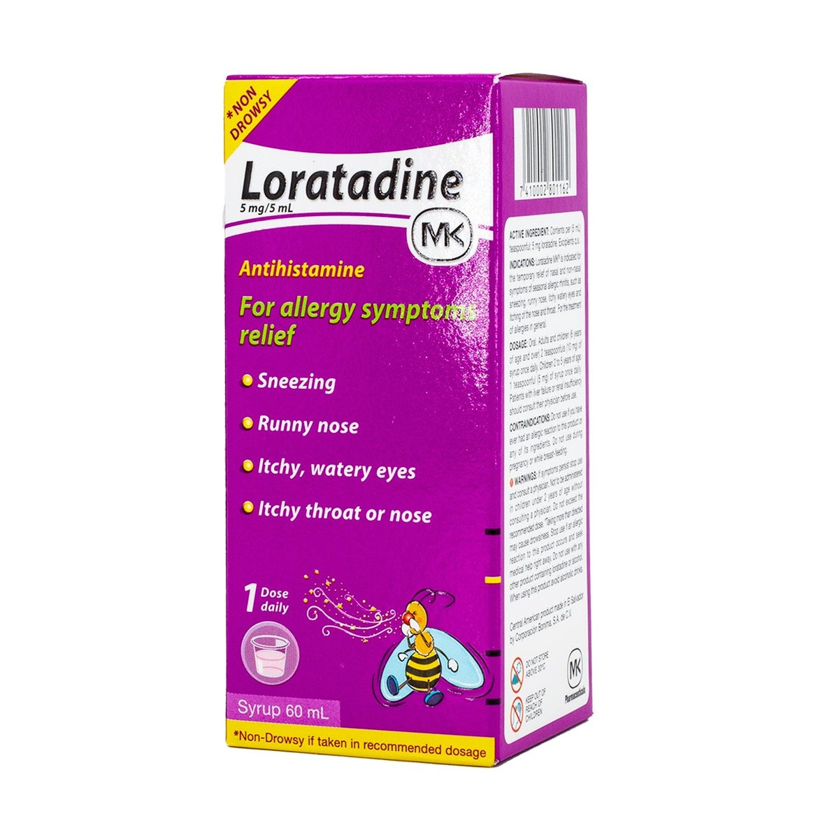 Jarabe Loratadina MK 60ml