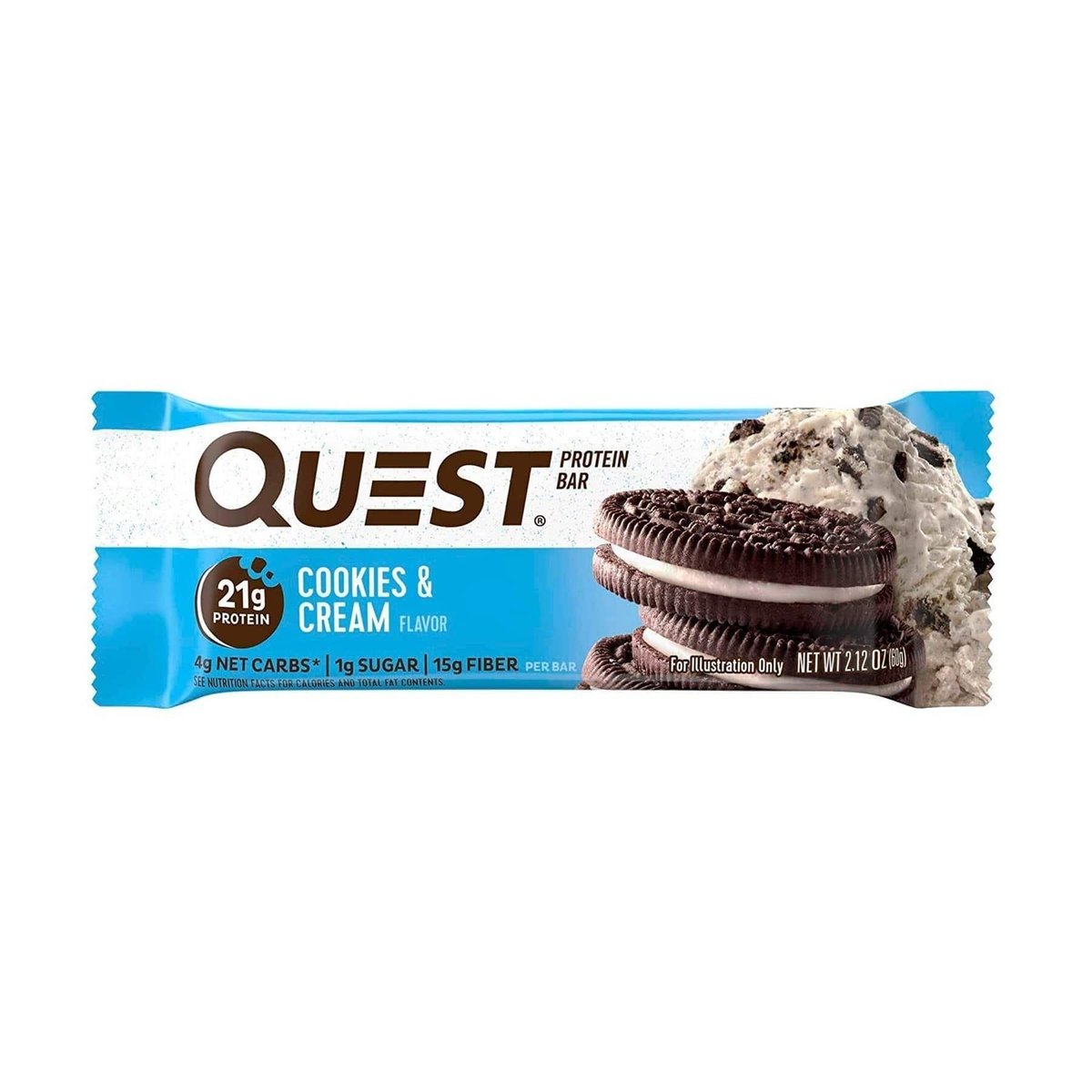 Barra Proteica sabor Galletas y Crema Quest 60 g