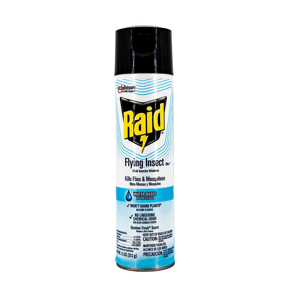 Insecticida Raid Flying Insect Water-Based 11 Oz