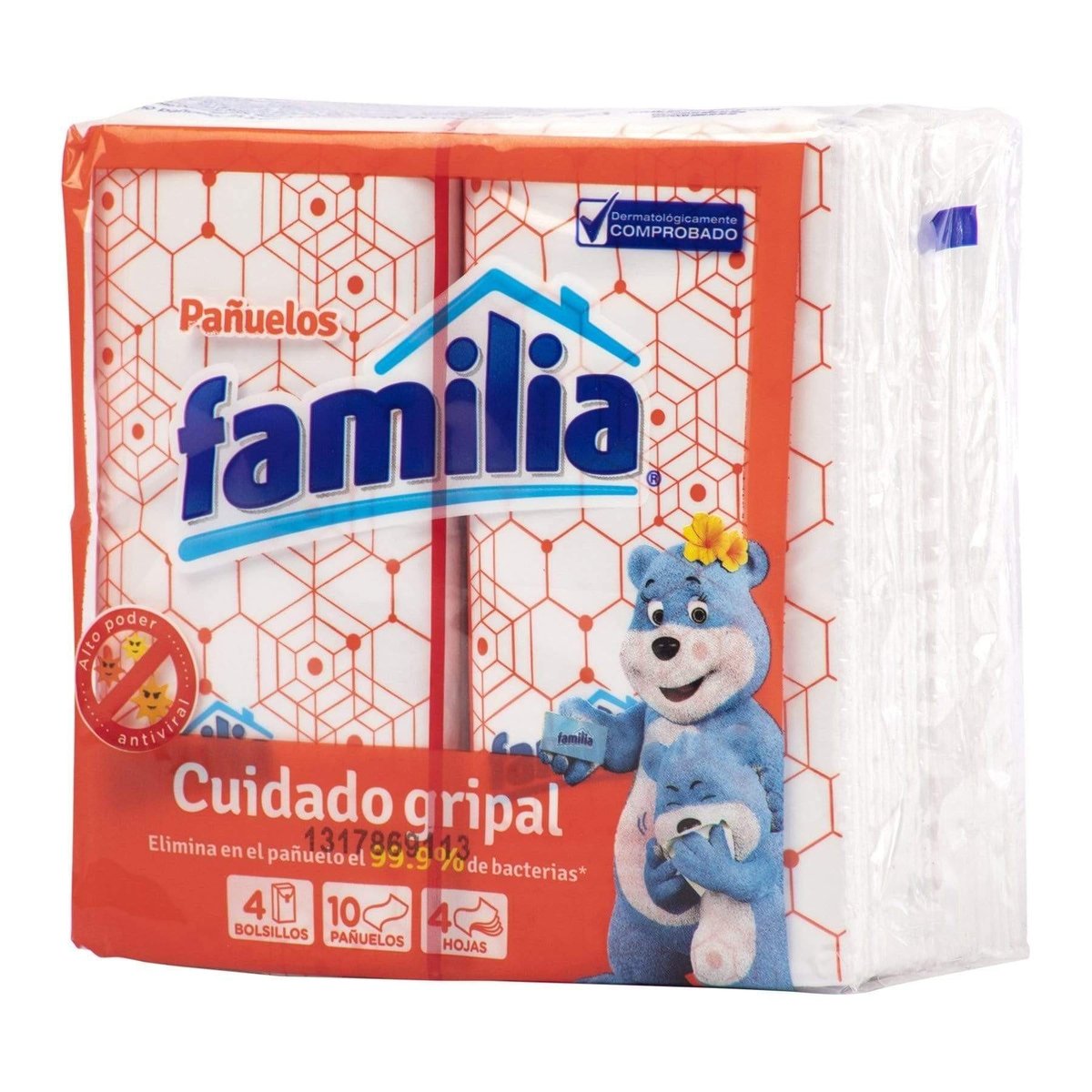 Pañuelos Faciales Familia Cuidado Gripal 4 Hojas – 4 Unidades
