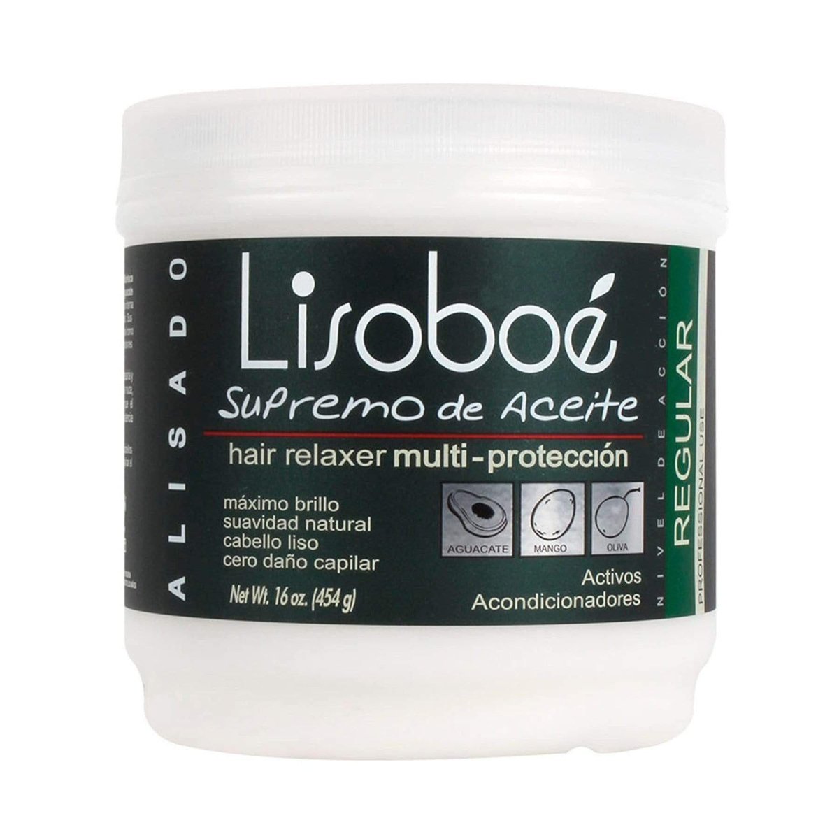 Crema Alisadora Lisoboé Supremo De Aceite Regular  16 Oz