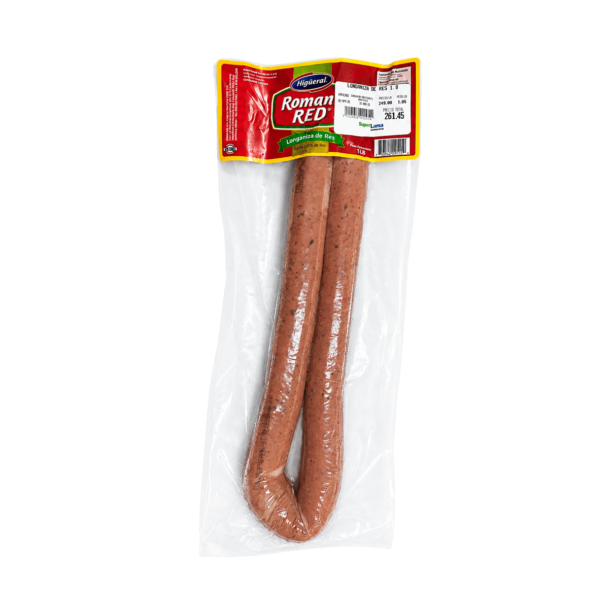 Longaniza De Res Por Libras
