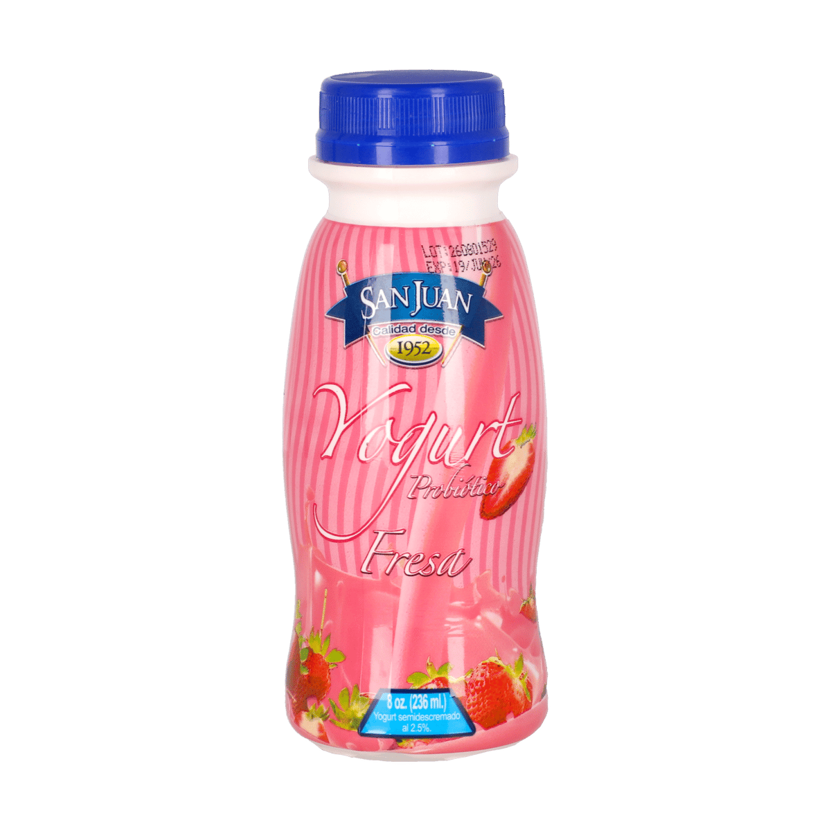 Yogurt Sabor Fresa San Juan 8 oz