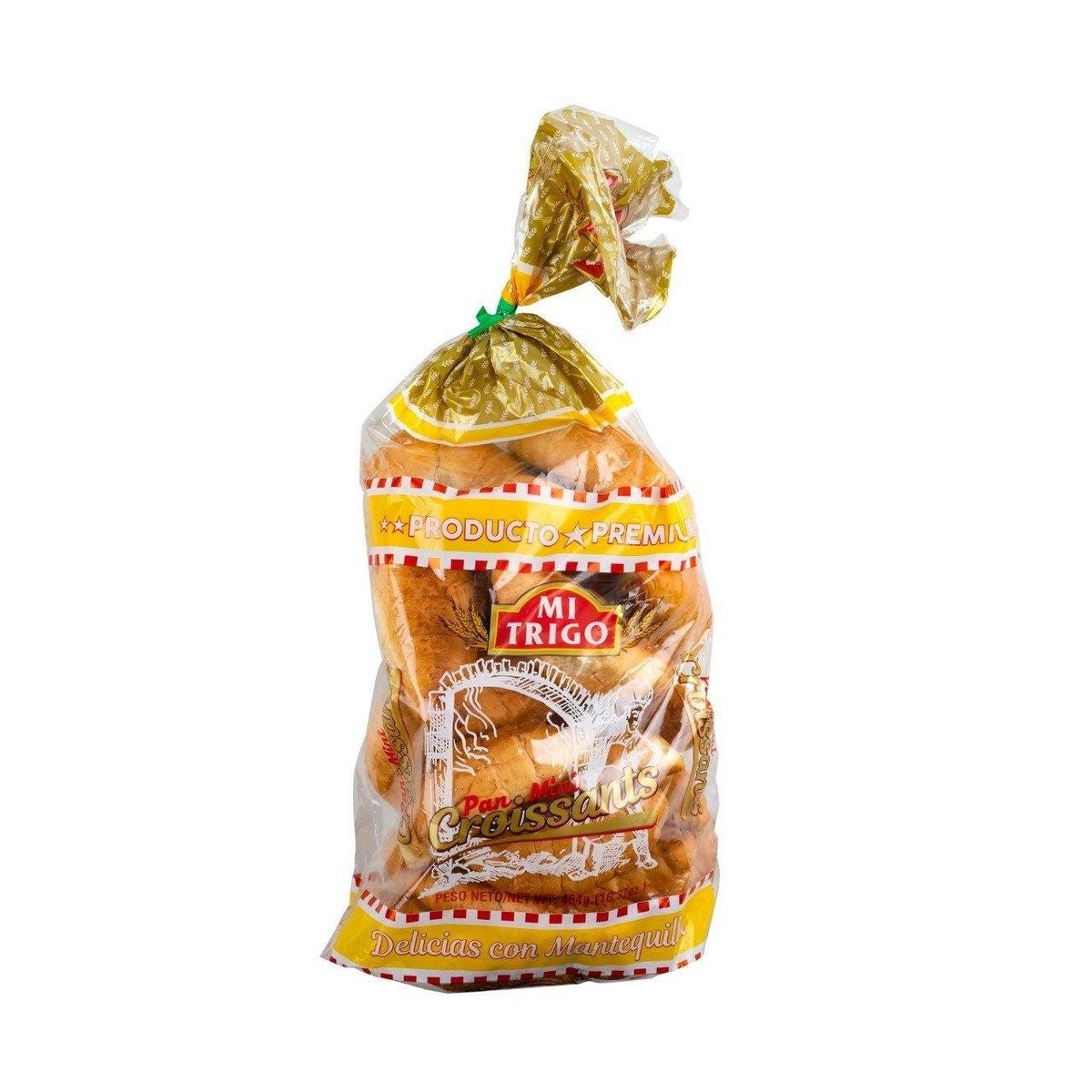 Pan Mini Croissants Delicias con Mantequilla Mi Trigo - Funda 464 g (16.37 Oz)